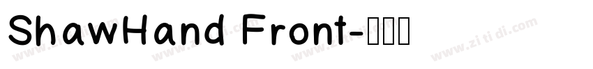 ShawHand Front字体转换